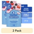 thumbnail image 1 of (2 pack) Gerber Stage 3 Baby Food Snacks, Mixed Berries Yogurt Melts, Baby Led Feeding 1 oz, 1 of 16