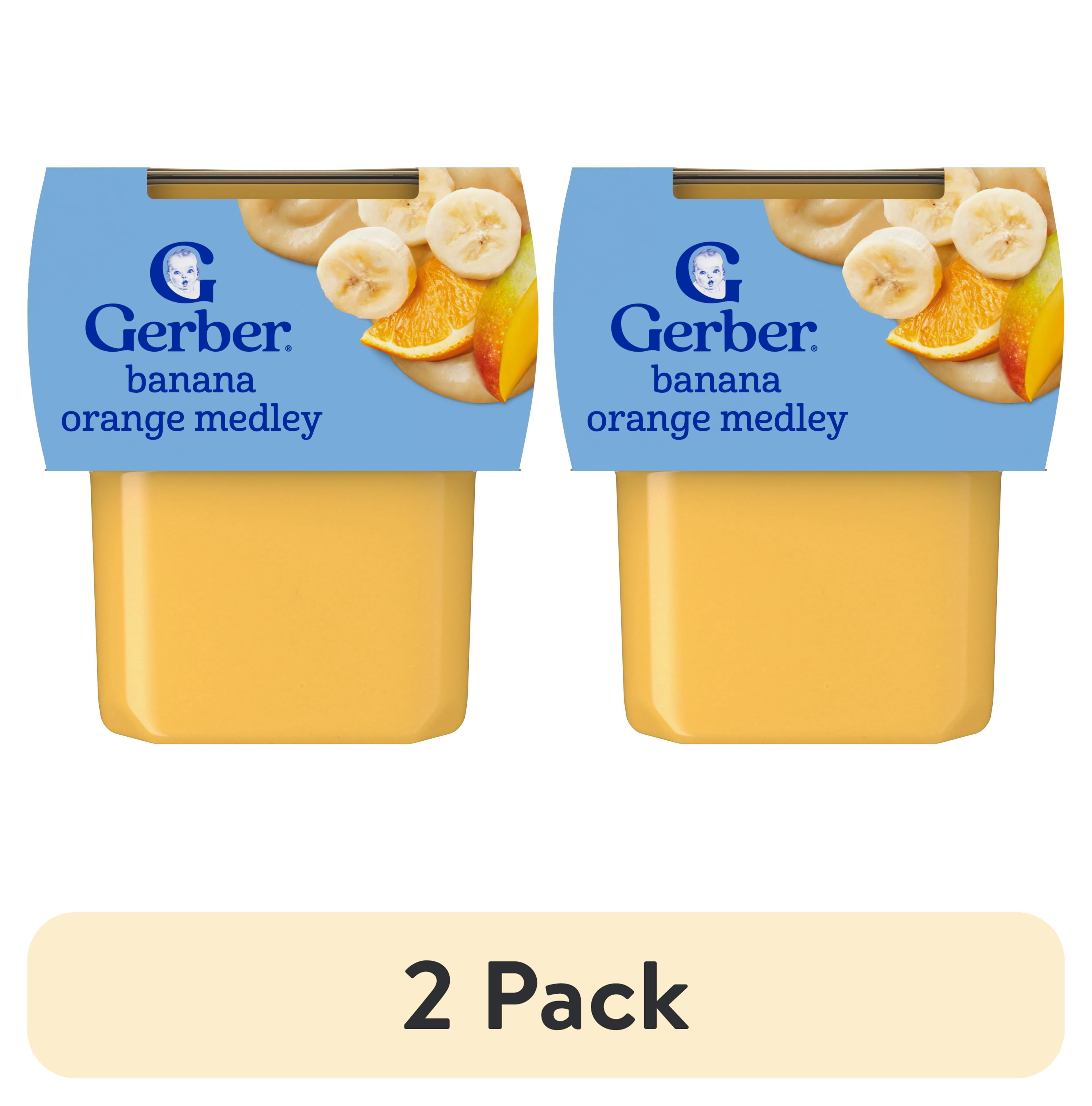 (2 pack) Gerber 2nd Foods Natural for Baby WonderFoods Baby Food, Variety Pack, 4 oz Tubs (32 Pack)