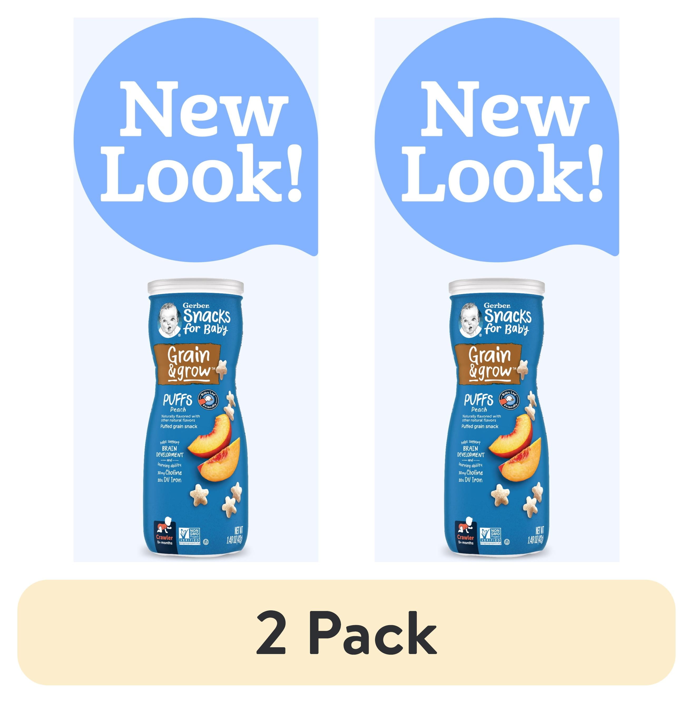 Gerber Puffs Gerber Organic Peach Puffs Pack Baby Snacks