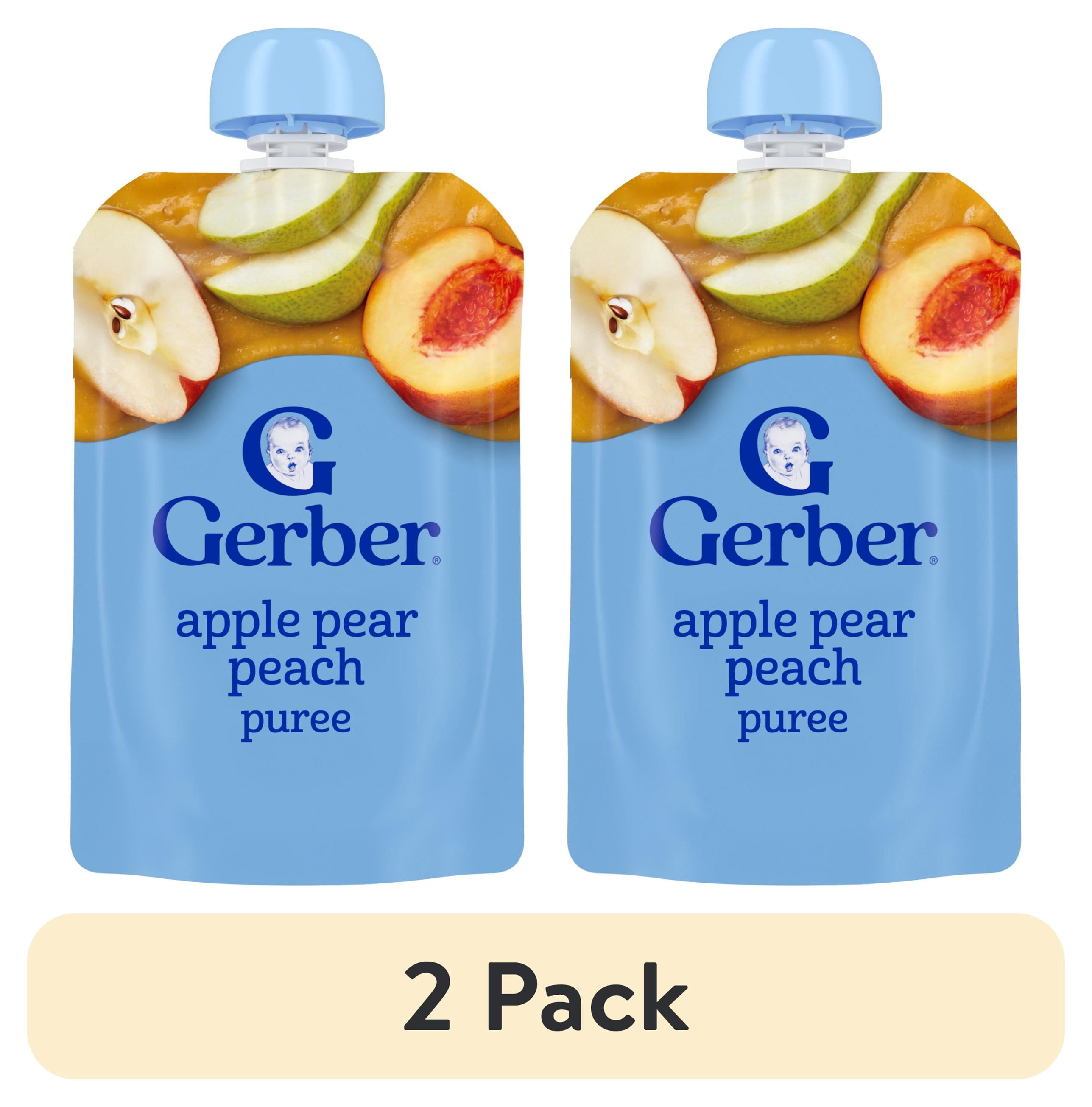 (2 pack) Gerber Fruit & Veggie Favorites, Toddler Food Variety Pack, 3.5 oz Pouches (9 Pack)