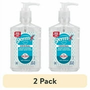 2 pack Germ-X Original Hand Sanitizer Gel, 62% Ethyl Alcohol with Vitamin E, Scented, Travel Size, 8 fl oz