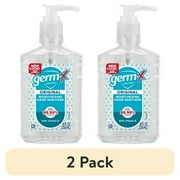 (2 pack) Germ-X Original Hand Sanitizer Gel, 62% Ethyl Alcohol with Vitamin E, Scented, Travel Size, 8 fl oz
