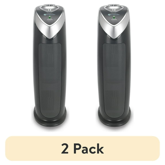 (2 pack) GermGuardian 743 Sq. ft. Tower Air Purifier with HEPA Pure Filter, Gray, AC4820