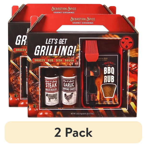 Grilling Gourmet Set by Sebastian Spice - 2 Pack for Breakroom