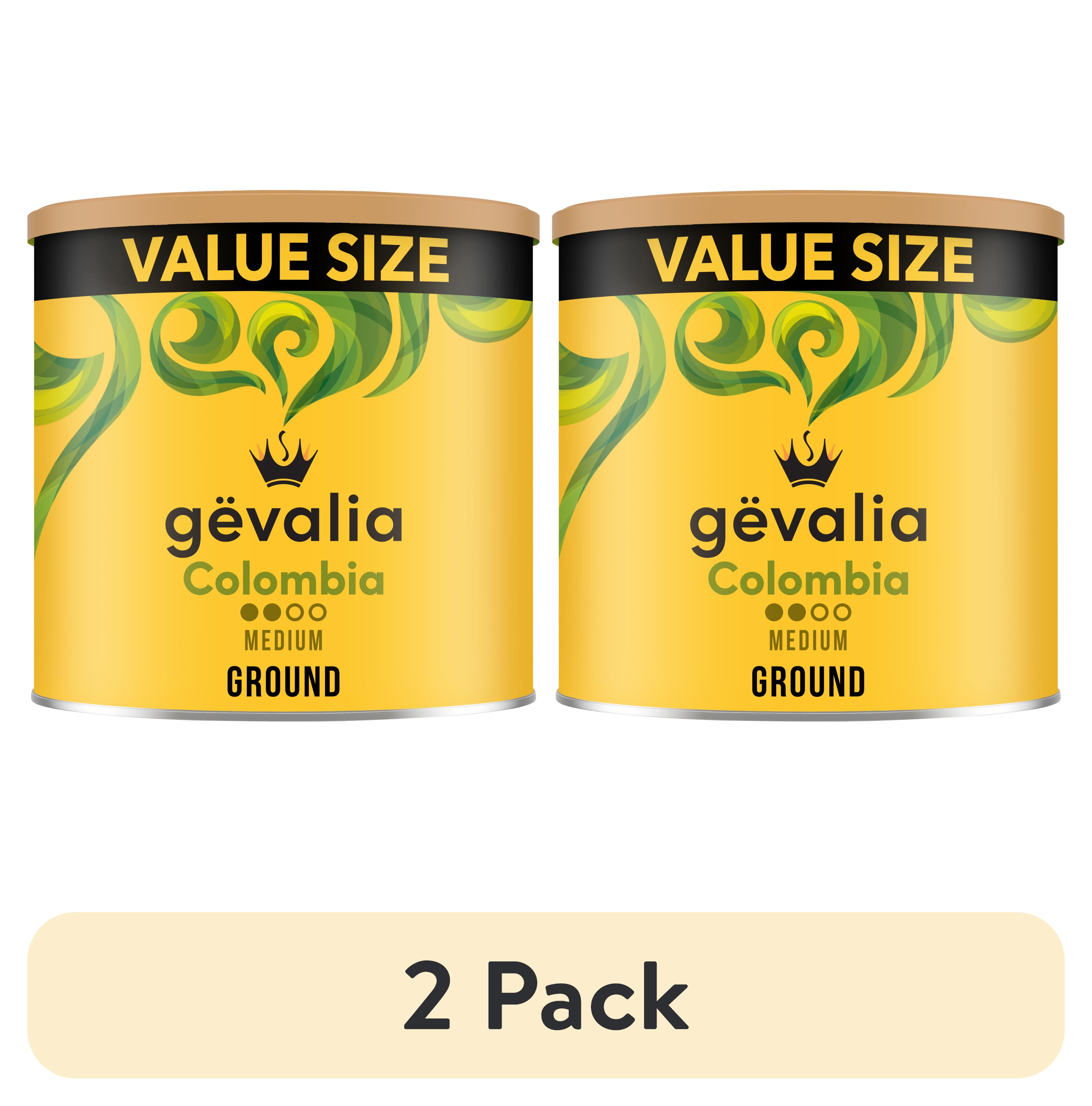 2 pack) Gevalia Colombia Medium Roast Ground Coffee, 31.9 oz