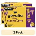 thumbnail image 1 of (2 pack) Gevalia Frothy 2-Step Mocha Latte Espresso K-Cup® Coffee Pods & Froth Packets Kit, 6 ct Box, 1 of 17