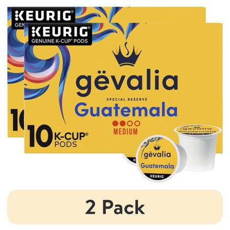 (2 pack) Gevalia Special Reserve Guatemala Single Origin Medium Roast K-Cup® Coffee Pods, 10 ct. Box