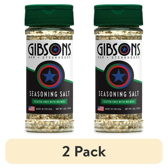 (2 pack) Gibsons Steakhouse Seasoning Salt 6 oz