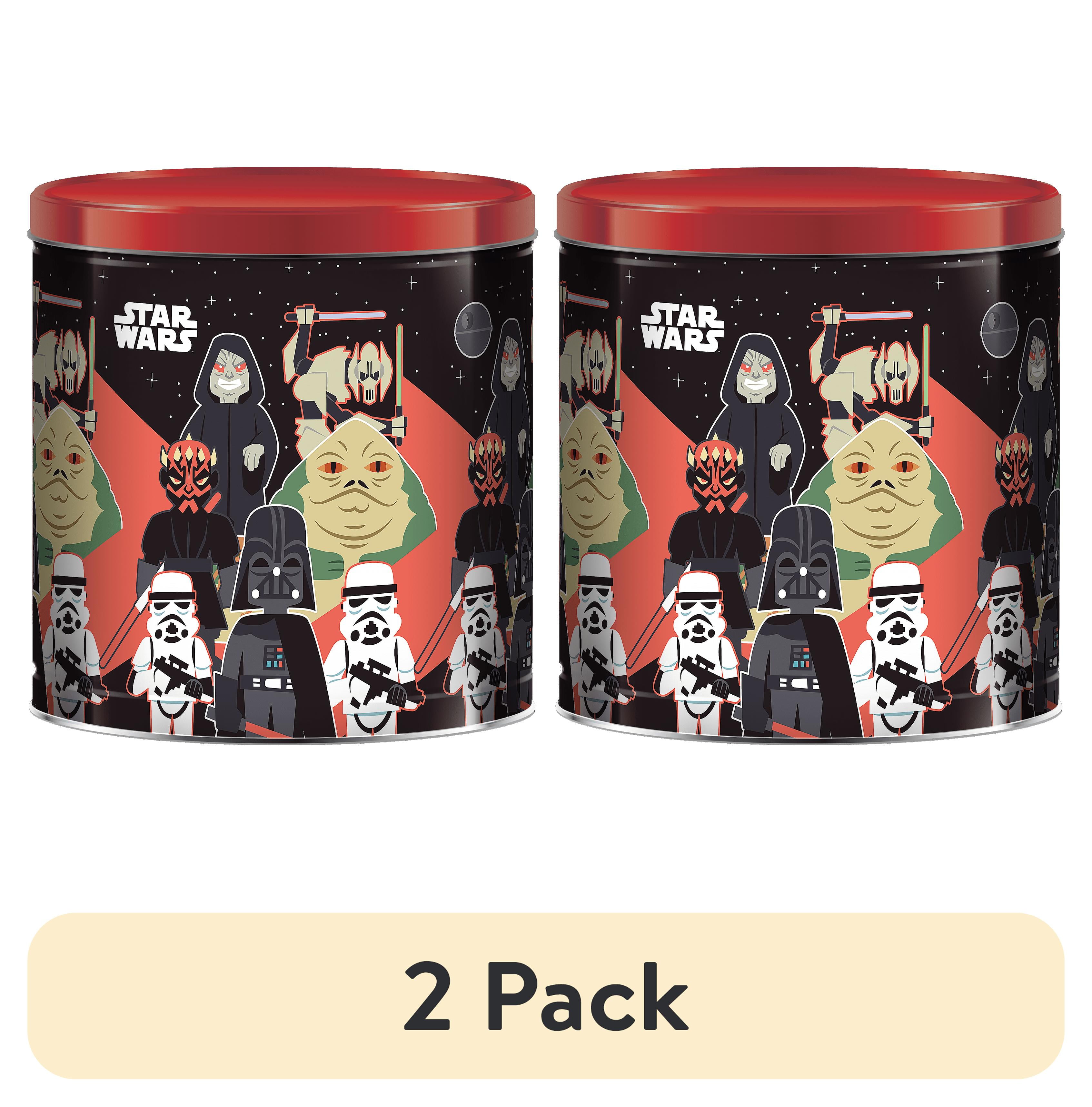 (2 pack) GiftPop Holiday Popcorn Tin, Star Wars® Villains, Assorted Popcorn, 21 oz.