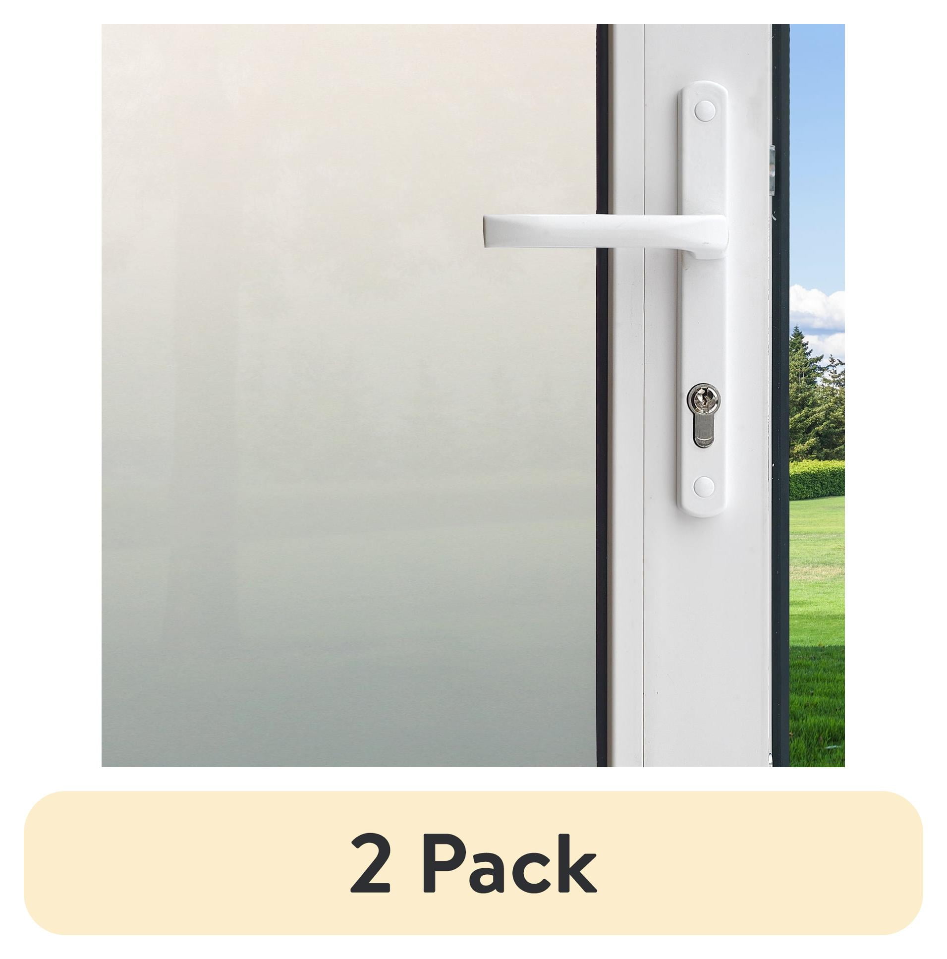 (2 pack) Gila 3" x 6.5" Decorative Frosted Window Film