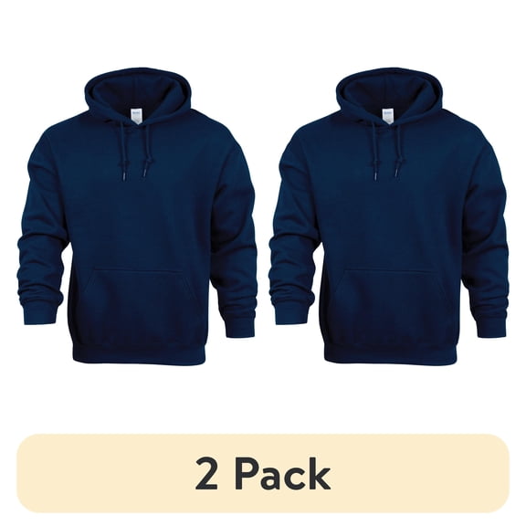 Gildan Men's and Big Men's Heavy Blend Preshrunk Hooded Sweatshirt, up to Size 3XL