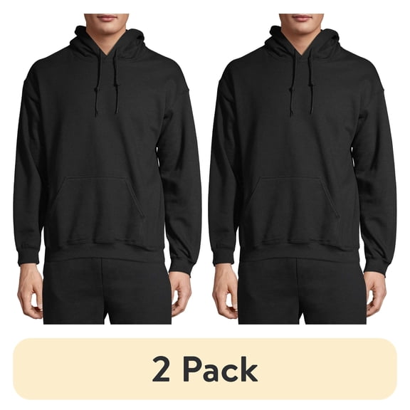 Gildan Men's and Big Men's Heavy Blend Preshrunk Hooded Sweatshirt, up to Size 3XL