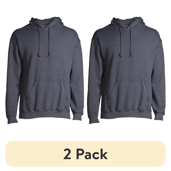 Gildan Men's and Big Men's Heavy Blend Preshrunk Hooded Sweatshirt, up to Size 3XL