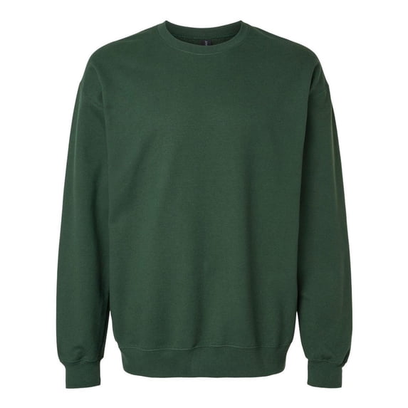 (2 pack) Gildan B24060546 Softstyle Midweight Crewneck Sweatshirt, Forest Green - Extra Large