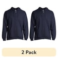 thumbnail image 1 of (2 pack) Gildan Unisex Heavy Blend Fleece Full Zip Hooded Sweatshirt, Size Small to 3XL, 1 of 8