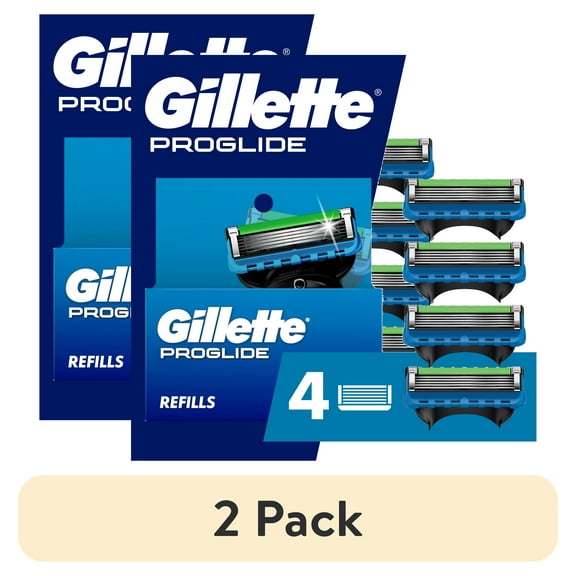 (2 pack) Gillette ProGlide Mens Razor Blades, 4 Blade Refills