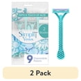 thumbnail interactive-video image 1 of (2 pack) Gillette Simply Venus 2 Disposable Razors for Women, 9 Count, Blue, 1 of 11