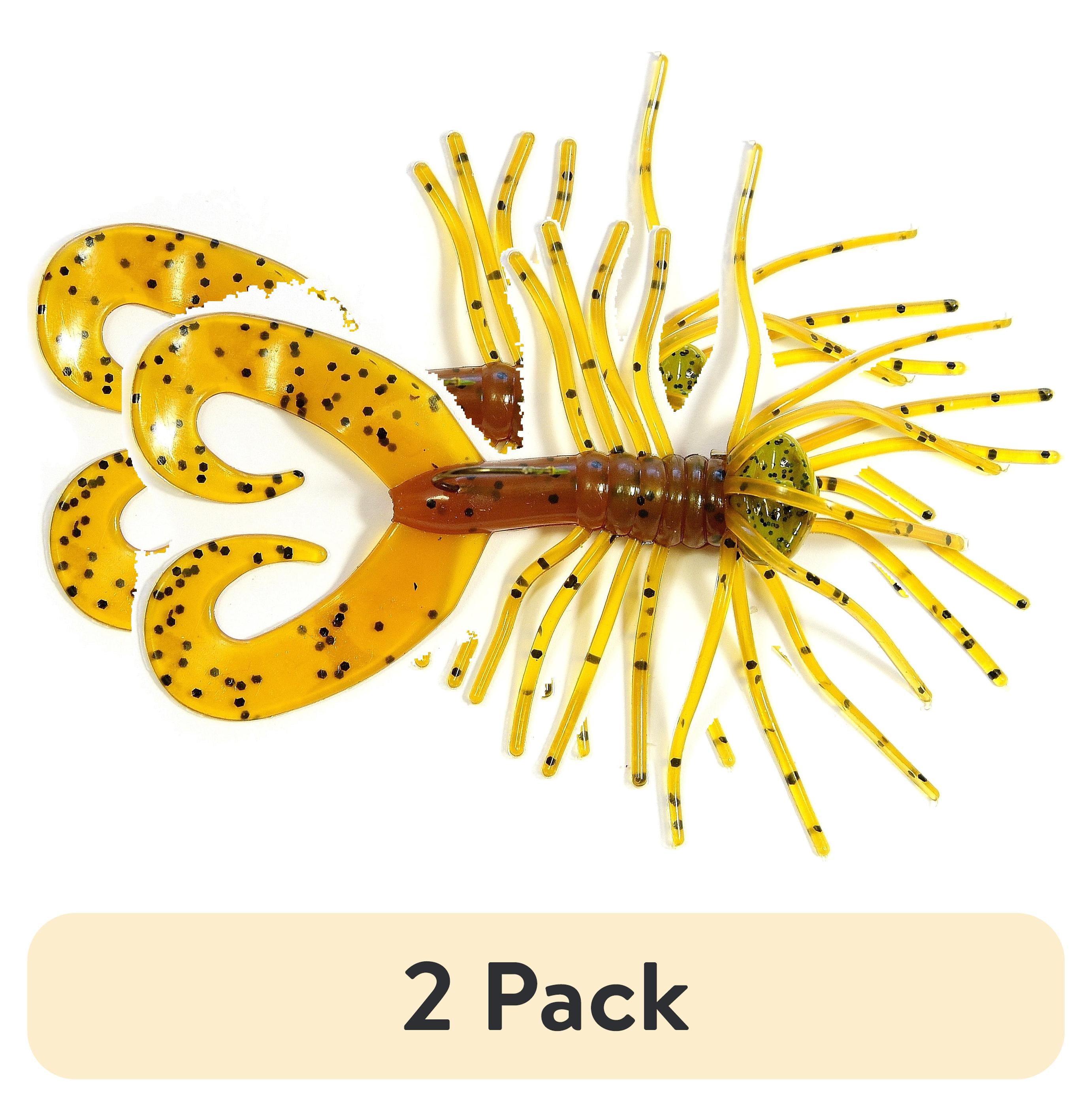 (2 pack) Gitzit Spider Jig 3/8oz Brown Craw 2pk