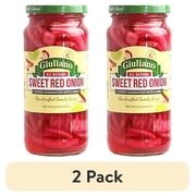 (2 pack) Giuliano Sweet Red Onion Strips Marinated with Lime, 16oz