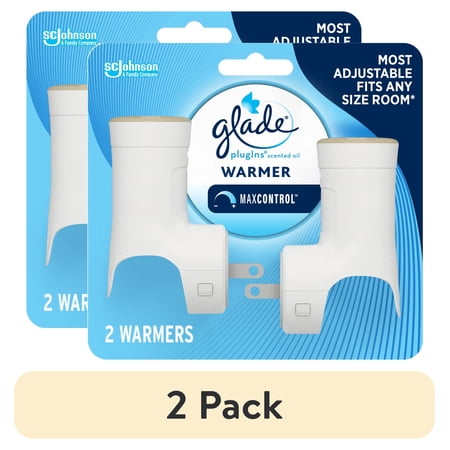 (2 pack) Glade PlugIns Air Freshener Warmer - Essential Oil Infused Refill Holder, 2 Count