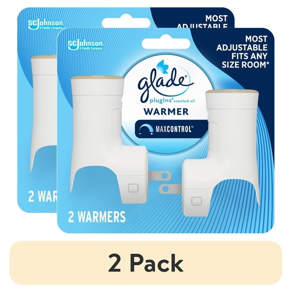 (2 pack) Glade PlugIns Air Freshener Warmer - Essential Oil Infused Refill Holder, 2 Count