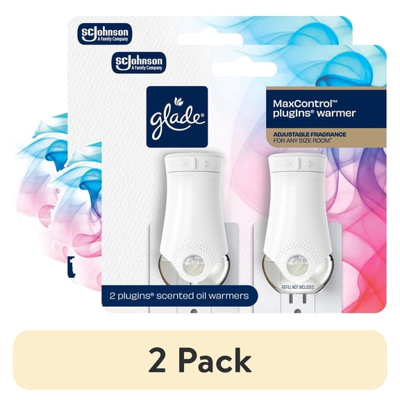 (2 pack) Glade PlugIns Air Freshener Warmer - Essential Oil Infused Refill Holder, 2 Count