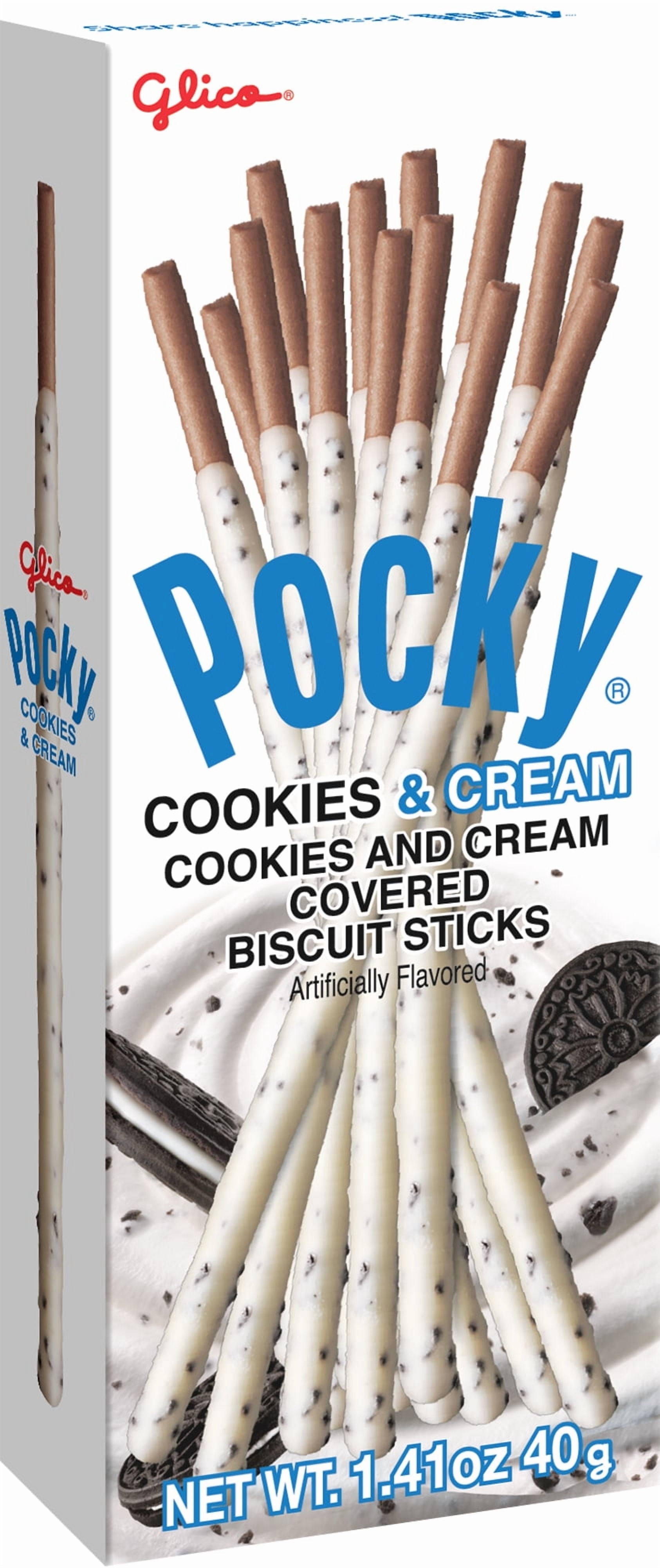(2 pack) Glico Pocky Biscuit Sticks, Cookies & Cream, 1.41 Oz