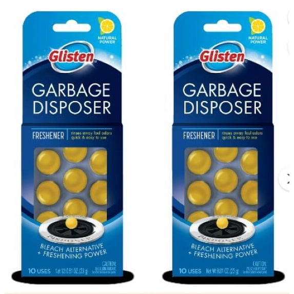 (2 pack) Glisten Garbage Disposer Care Freshener Pods, 10 Pack