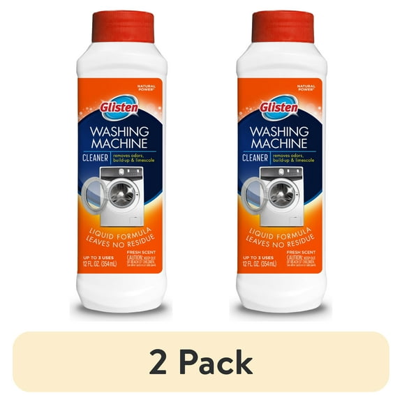 (2 pack) Glisten Washer Machine Cleaner, Liquid, Fresh Scent, 2-Pack