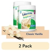 (2 pack) (2 pack) Glucerna Hunger Smart Diabetic Protein Shake, Classic Vanilla, 22.3-oz Tub, 1 Count