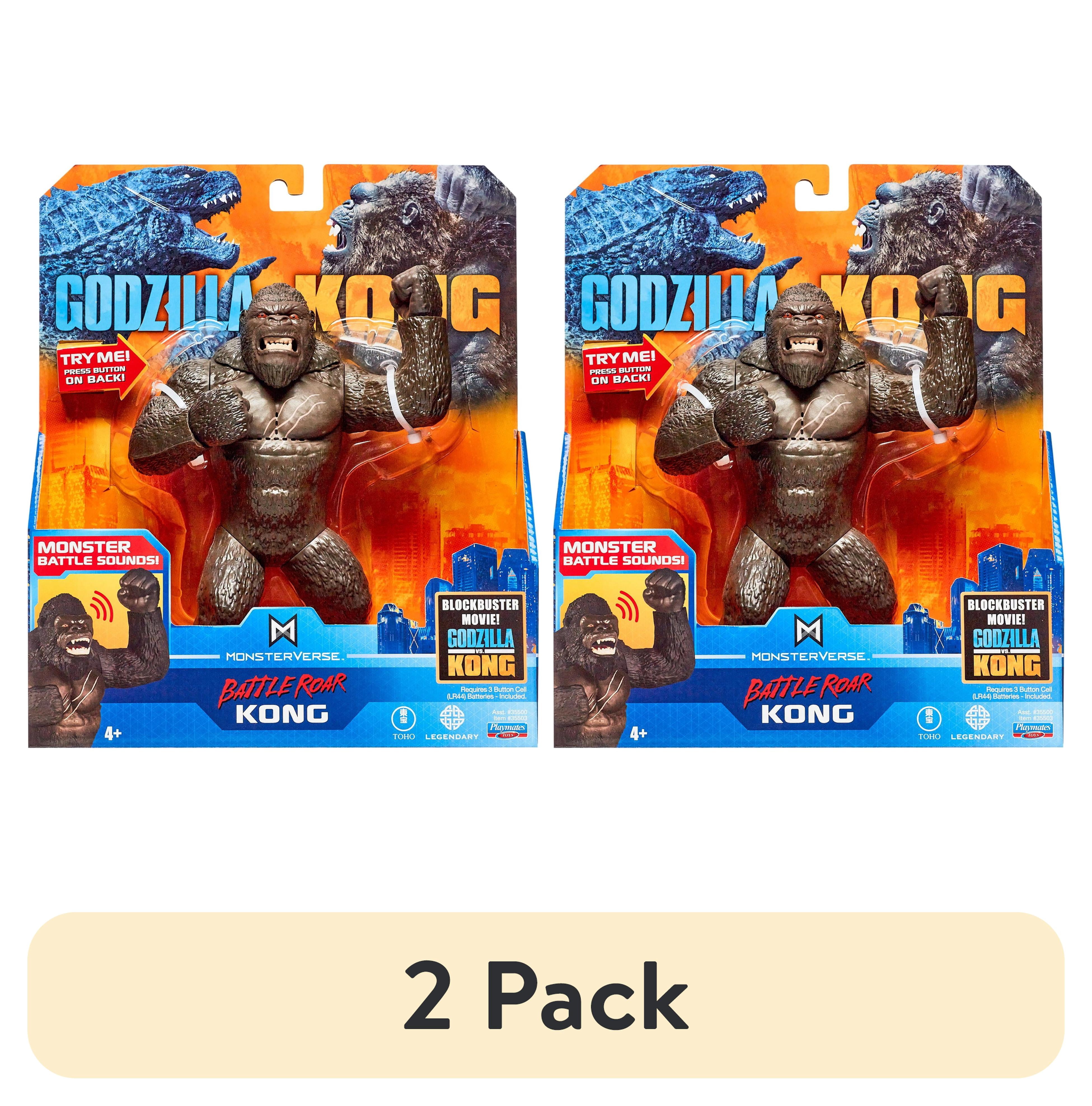 (2 pack) Godzilla vs Kong Deluxe Battle Roar Kong with Sound