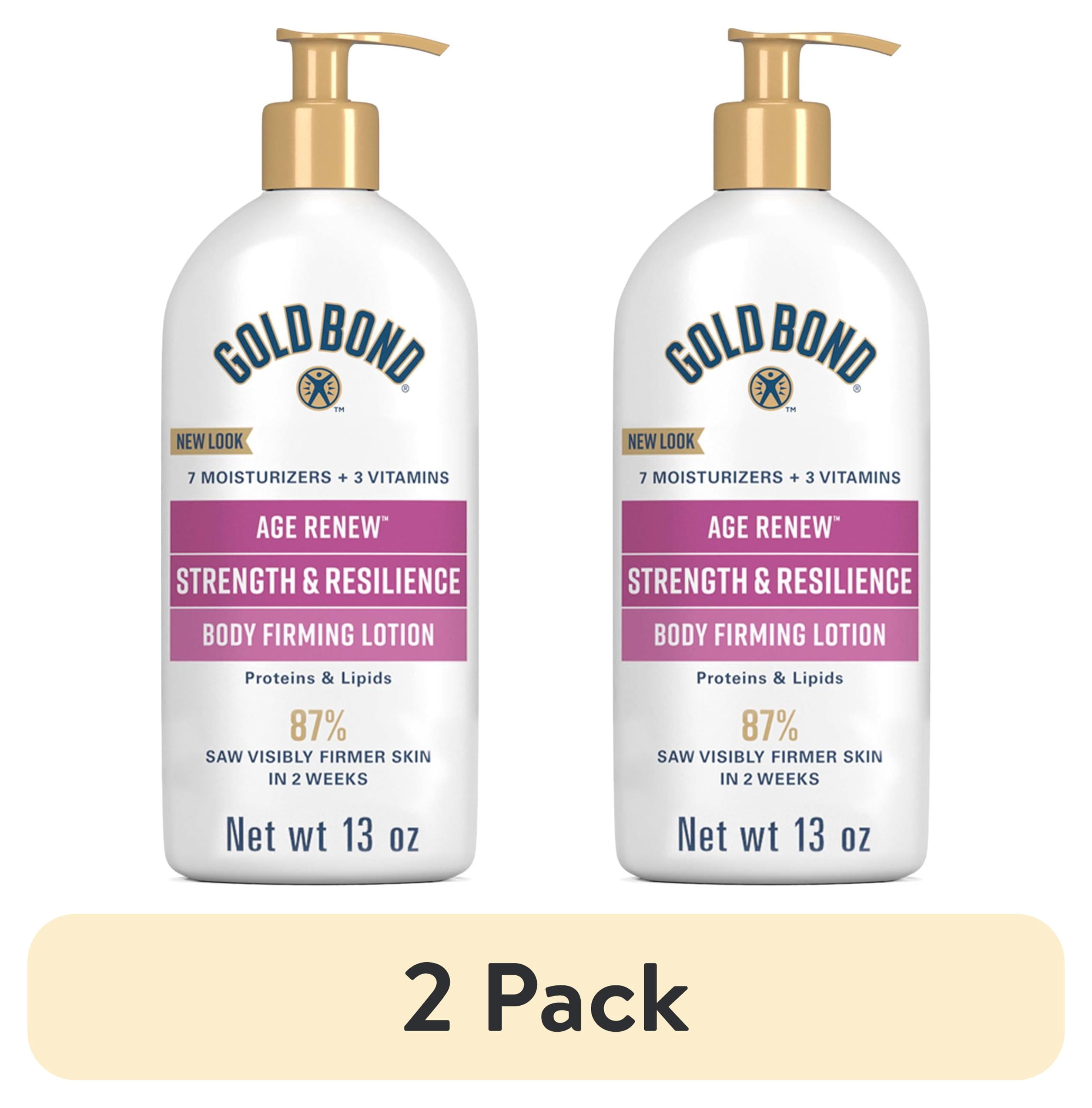(2 pack) Gold Bond Age Renew Strength and Resilience Lotion, 13 oz., With Proteins and Lipids for Aging and Mature Skin