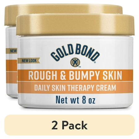 (2 pack) Gold Bond Rough and Bumpy Daily Skin Therapy Cream, 8 oz., Gold Bond Cream With 7 Moisturizers and 3 Vitamins