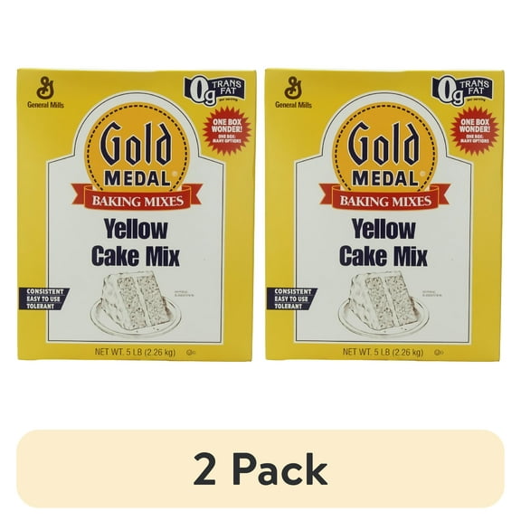 (2 pack) Gold Medal Yellow Cake Mix, 5-Pound