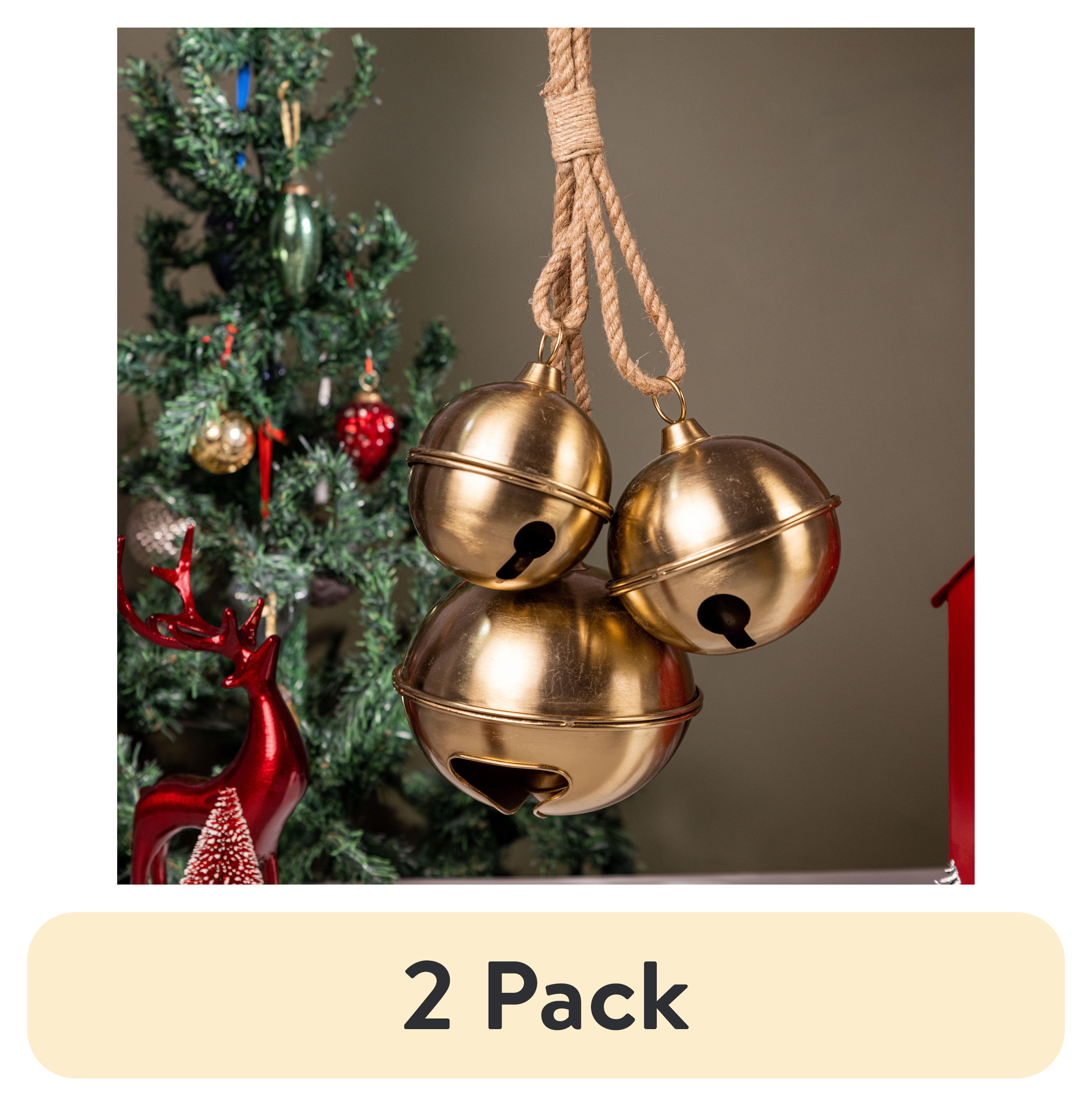 Dog Training Bells For Door Gold Jingle Bell Decor - 7-Piece
