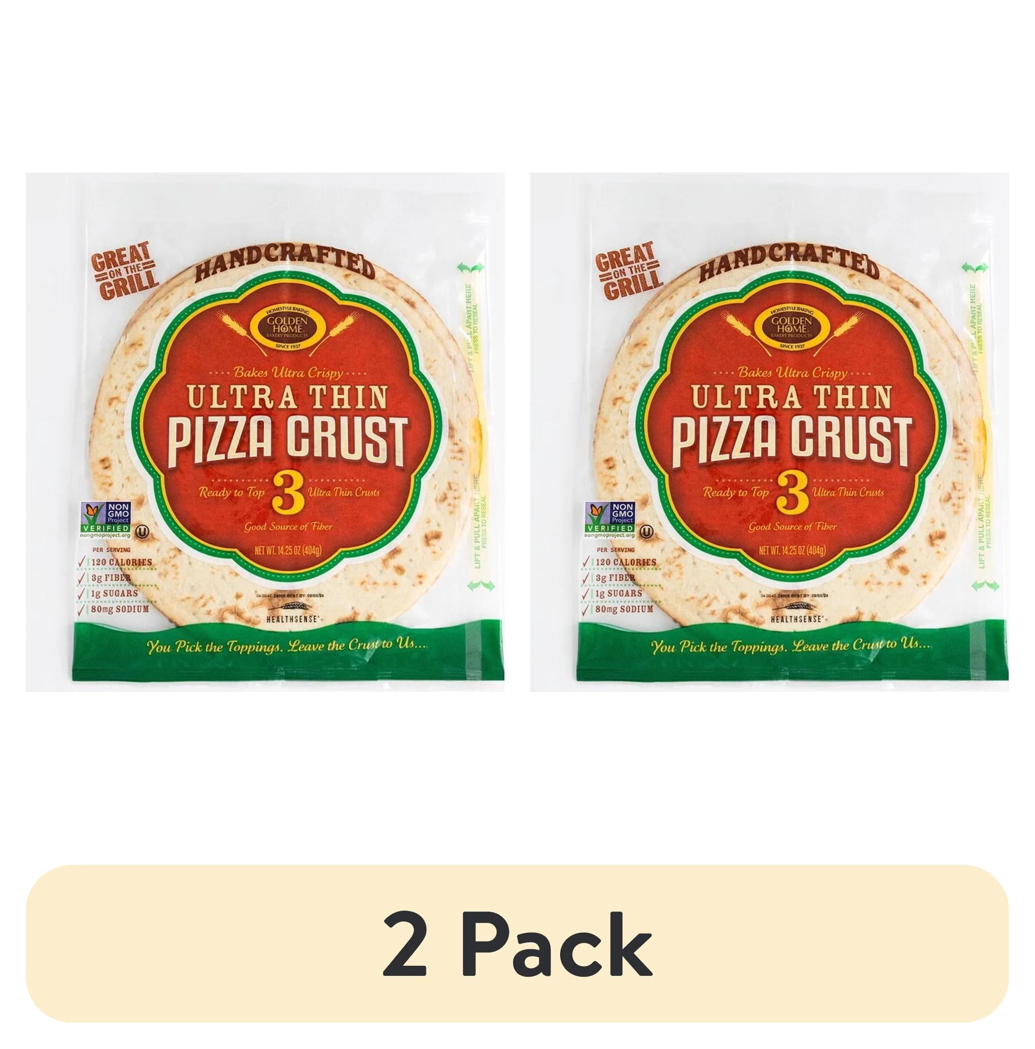 (2 pack) Golden Home Ultrathin White Pizza Crust - 12 inch (Shelf-Stable)