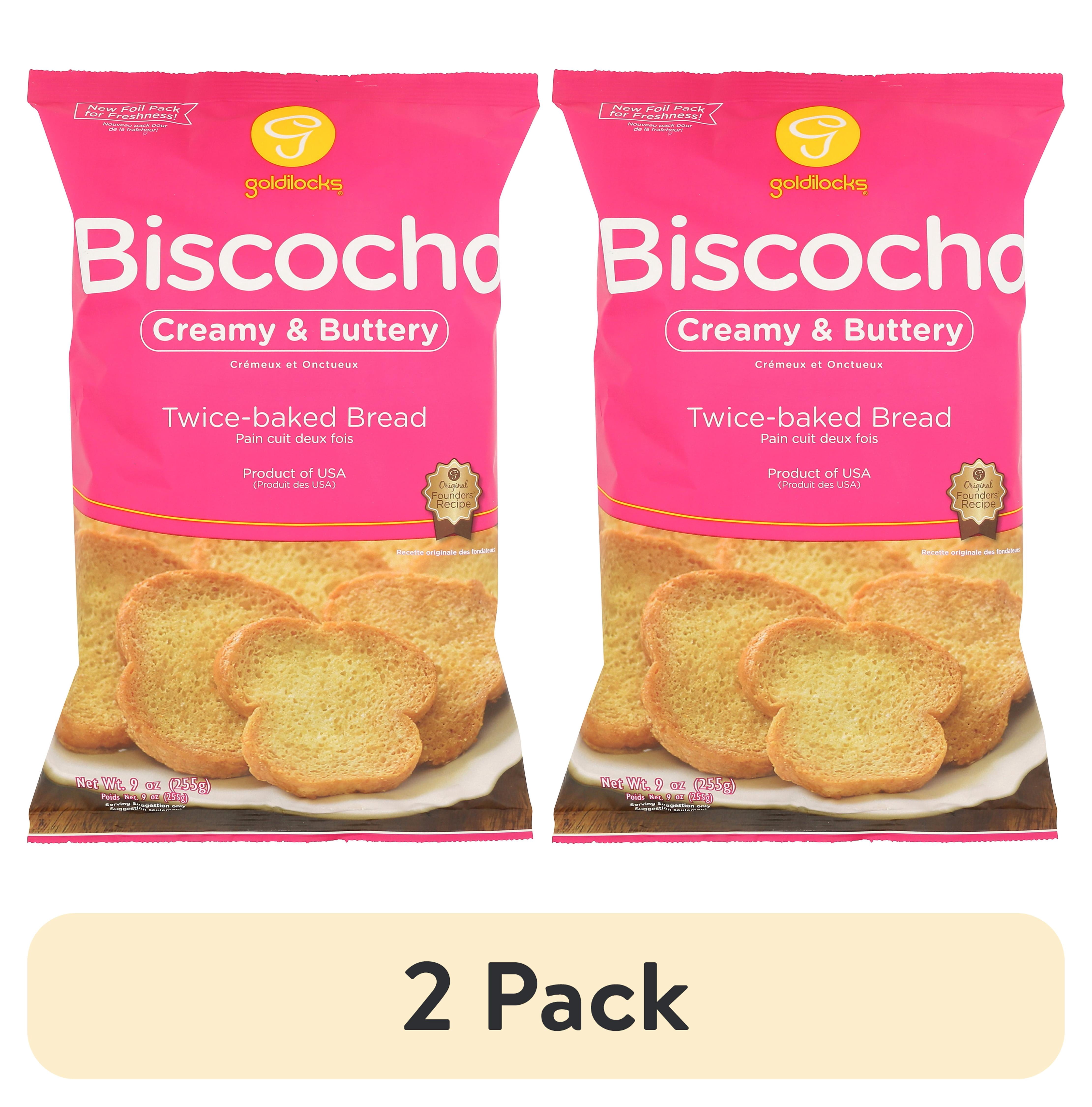 (2 pack) Goldilocks Creamy and Buttery Biscocho, 9 oz, 1 Count Bag