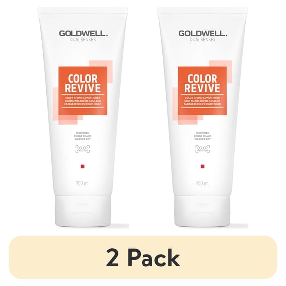 (2 pack) Goldwell Dualsenses Color Revive Color Conditioner (6.7 oz) - Warm Red