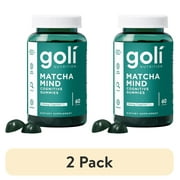 2 pack Goli Nutrition Matcha Mind Cognitive Gummies, 60 Count