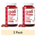 thumbnail interactive-video image 1 of (2 pack) Goli Nutrition Apple Cider Vinegar Zero Sugar Apple Cider Gummies, 60 Count, 1 of 11