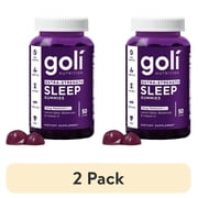 2 pack Goli Nutrition Dreamy Sleep Gummies, Lemon Balm and Botanicals, 60 Count