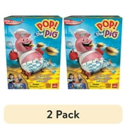 (2 pack) Goliath Pop the Pig Children's Game - Belly-Busting Fun, Feed Him Burgers, His Belly Grows