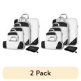 thumbnail image 1 of (2 pack) Gonex 6 Set Compression Packing Cubes Mesh Luggage Organizers for Travel Accessories Suitcase Storage Bags Set, 1 of 10