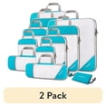 thumbnail image 1 of (2 pack) Gonex 6 Set Compression Packing Cubes Mesh Luggage Organizers for Travel Accessories Suitcase Storage Bags Set, 1 of 10