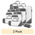 thumbnail image 1 of (2 pack) Gonex 6 Set Compression Packing Cubes Mesh Luggage Organizers for Travel Accessories Suitcase Storage Bags Set, 1 of 9