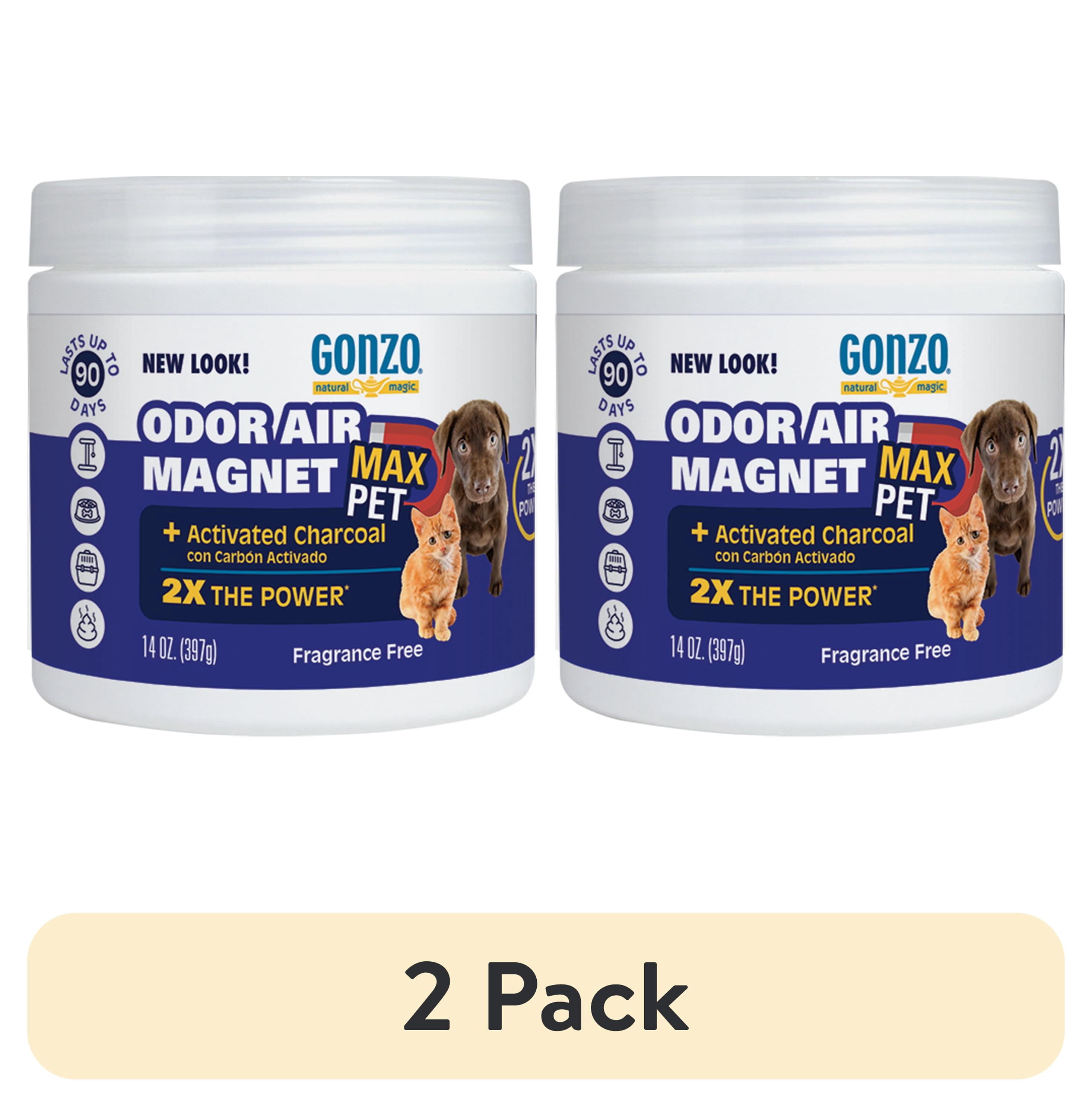 (2 pack) Gonzo Pet Odor Air Magnet for dogs and cats, 14 oz