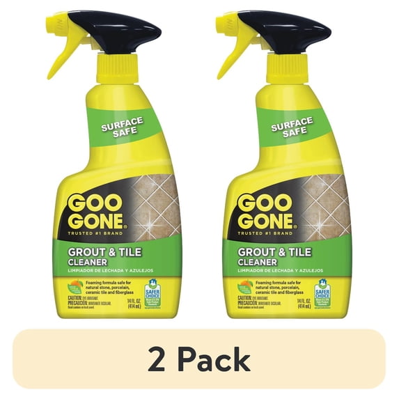 (2 pack) Weiman Goo Gone Grout Cleaner - Orange Scent, Foam - 14 fl oz