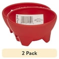 thumbnail interactive-video image 1 of (2 pack) GoodCook 4.7" Large Plastic Salsa Bowl Condiment Serving Dish, Red, 1 of 7