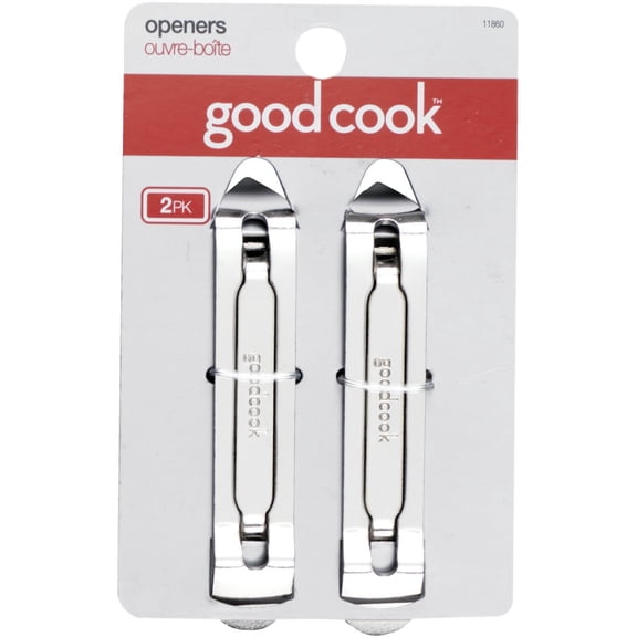 2 pack Good Cook Chrome Can Opener Tapper Setpack of 2 Total 4