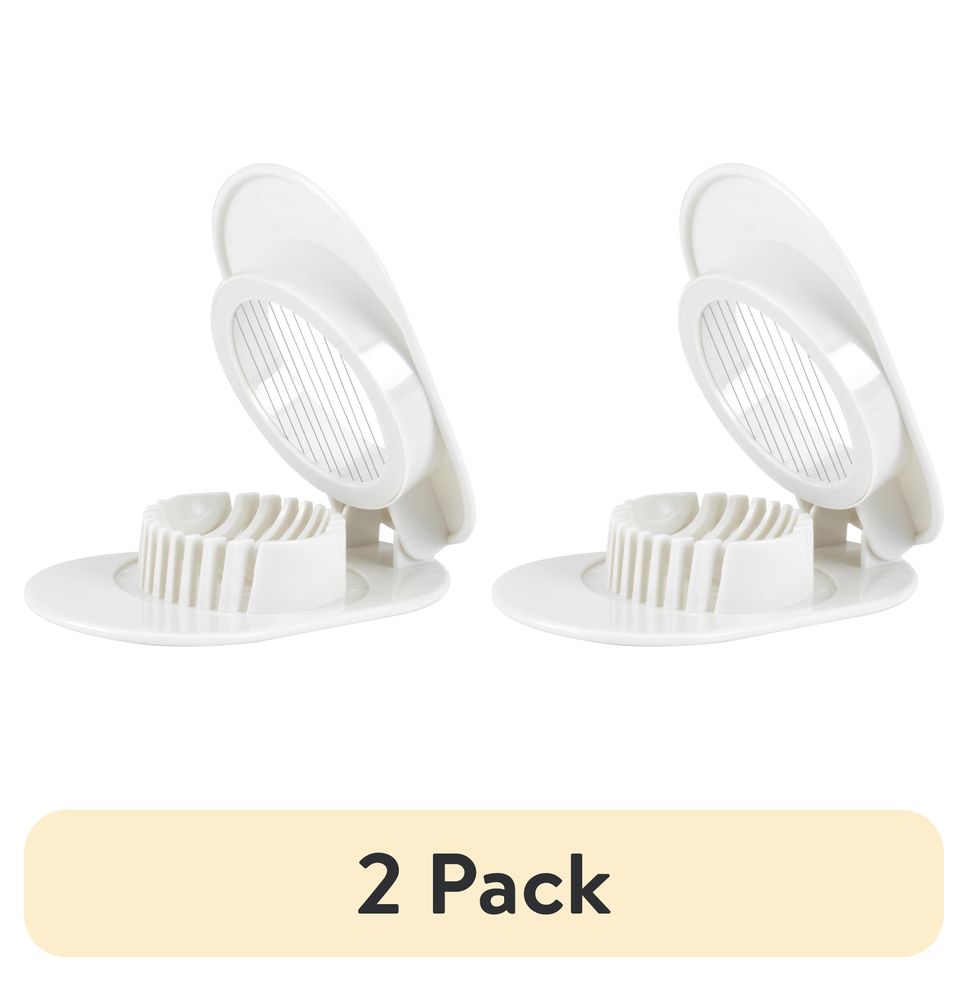 (2 pack) GoodCook Silver Multi-Functional Stainless Steel Egg Slicer